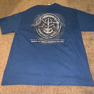 Chris Kyle “American sniper” frog foundation mens blue tshirt